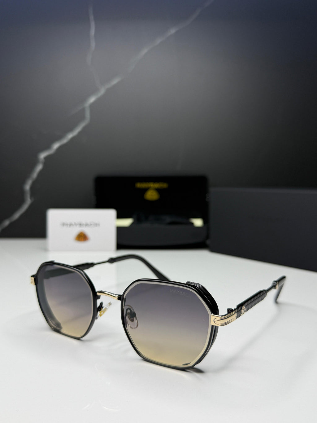 Maybach Octagonal Metal Sunglasses - Men