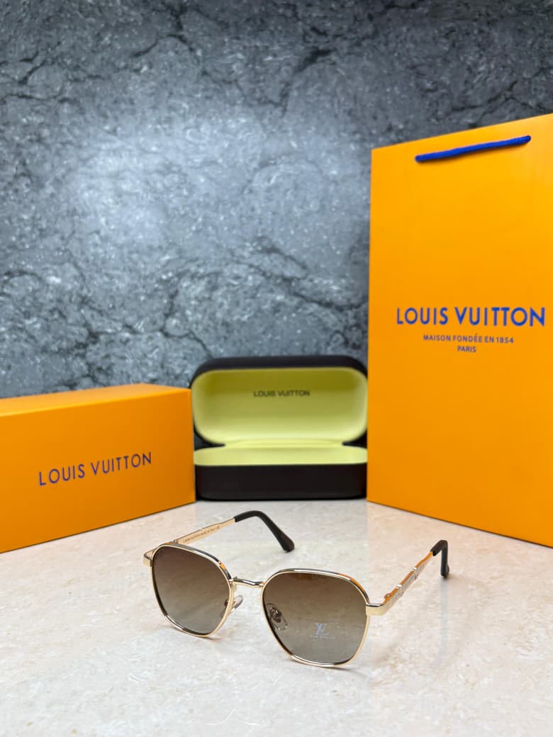Louis Vuitton Hexagon Metal Frame Sunglasses