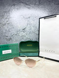 Gucci Script Oval Cat-Eye Sunglasses - Women