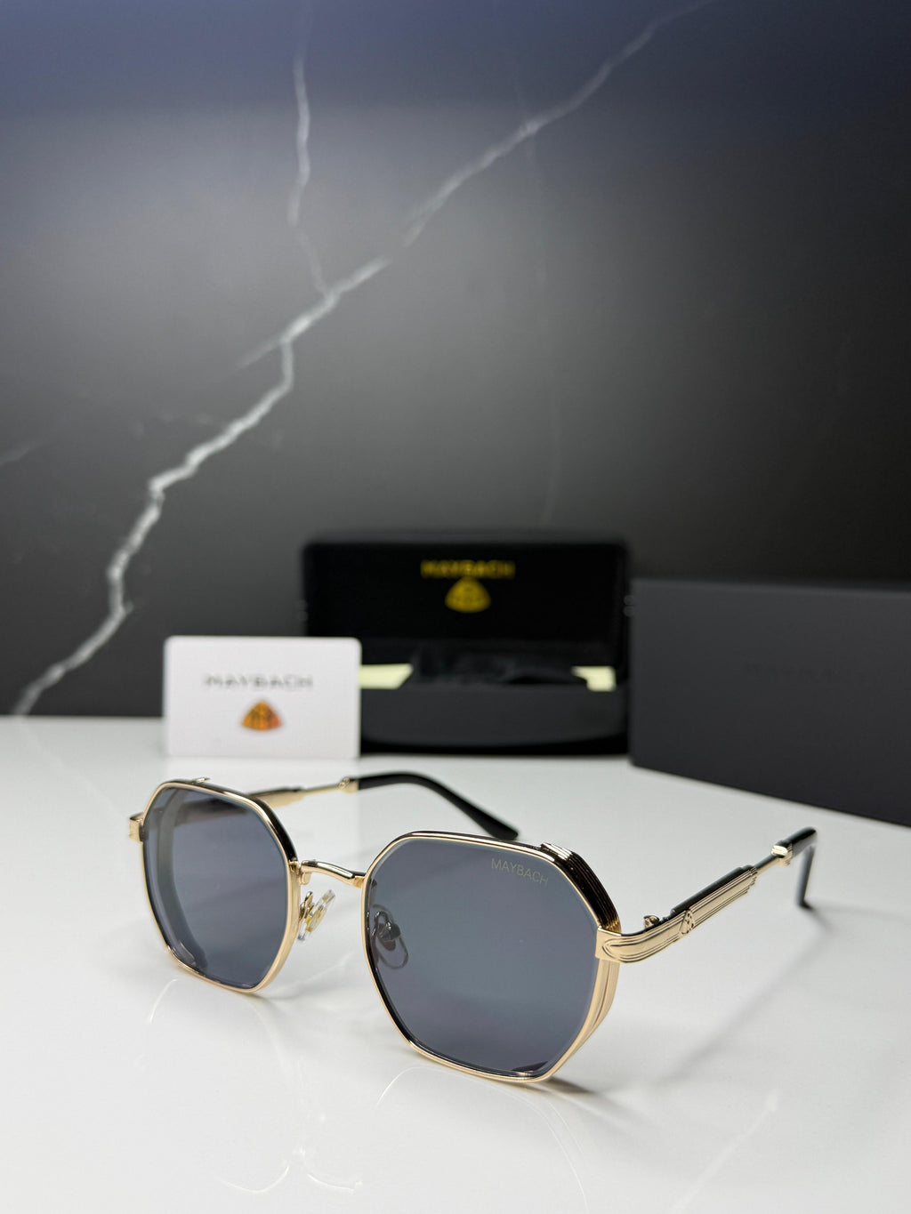 Maybach Octagonal Metal Sunglasses - Men
