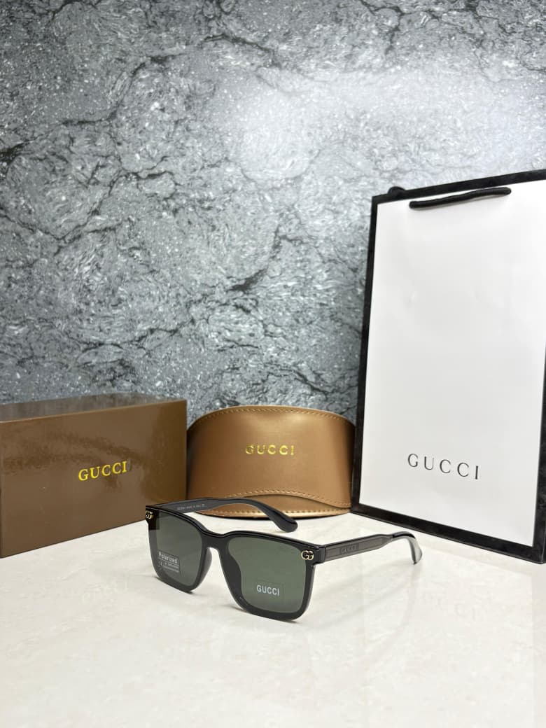 Gucci Polarized Square Sunglasses - Olive Green