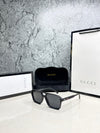 Gucci Aviator Square Sunglasses - Matte Black