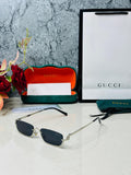 Gucci Rimless Rectangle Sunglasses - Silver