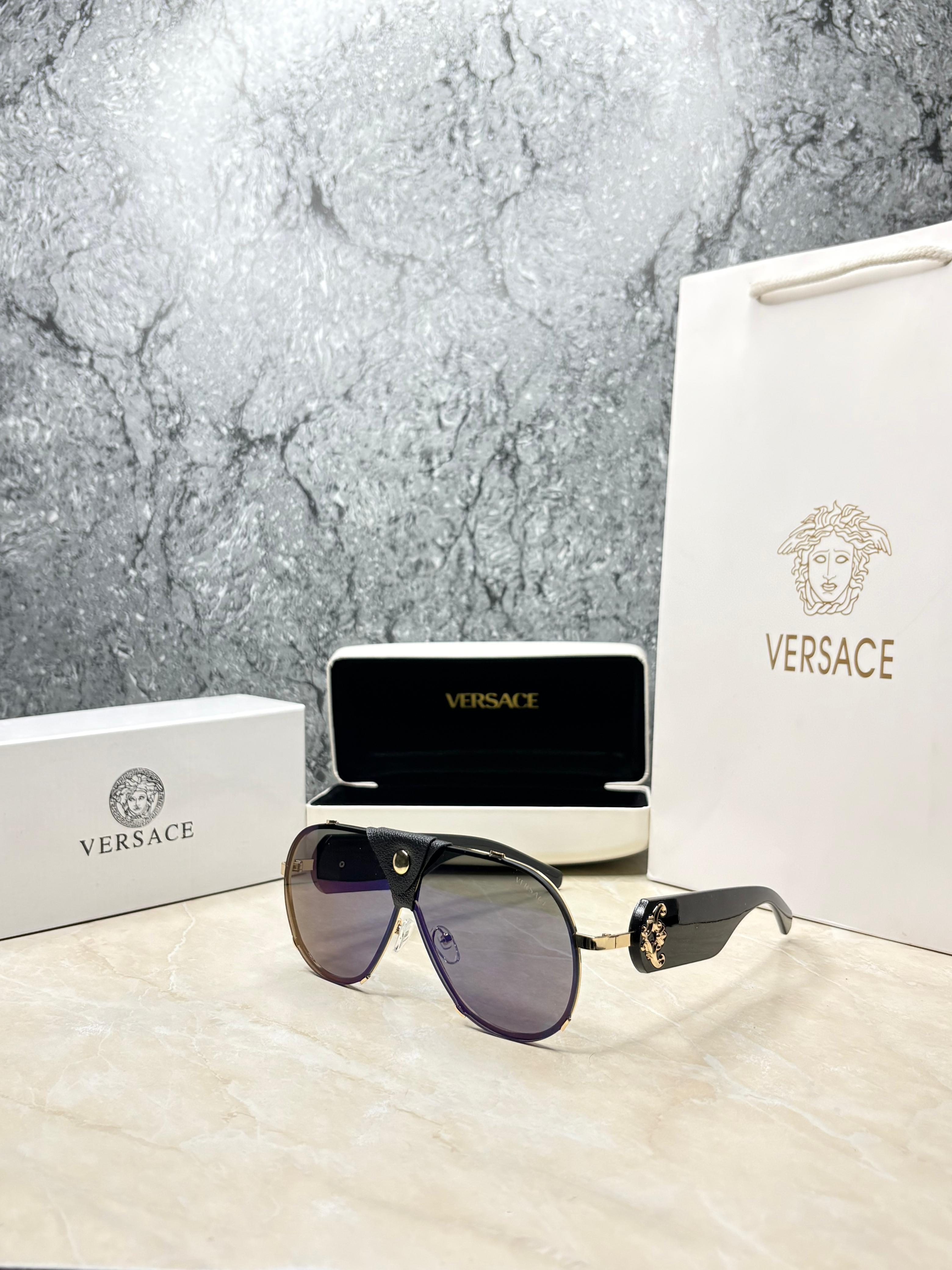 Versace Medusa Aviator Sunglasses - Women