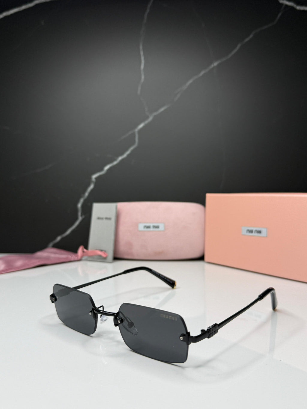Miu Miu Rimless Sunglasses - Women