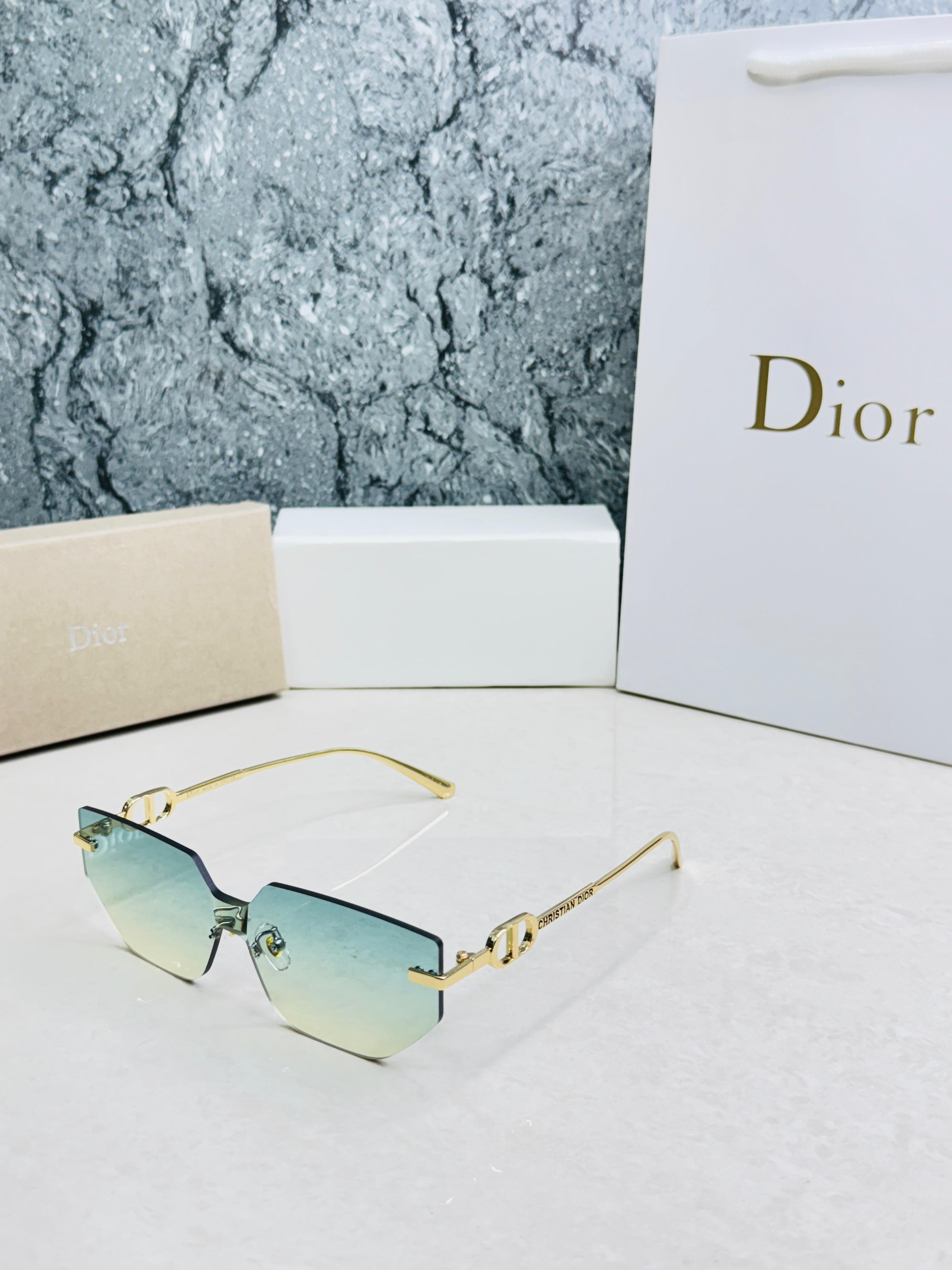 Christian Dior DiorClub Rimless Geometric Sunglasses - Women