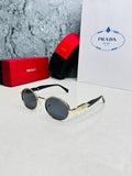 Prada Milano Oval Metal Sunglasses - Unisex