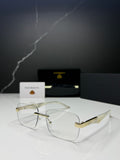 Maybach Transparent Rimless Rectangular Eyewear - Men